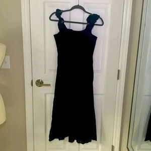 Carve designs black linen dress size xs